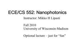 PPT - ECE/CS 552 Fall 2010 - University of Wisconsin