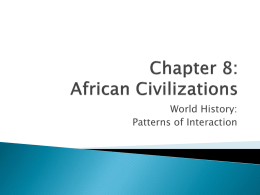 Chapter 8: African Civilizations