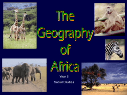 African Geography 2013-14