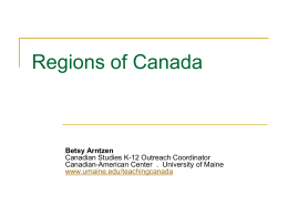 Regions of Canada - K