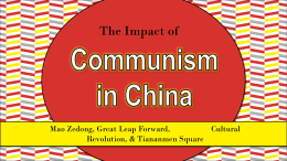 Communism in China - Effingham County Schools