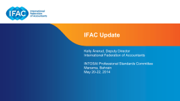 News from IFAC