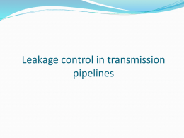 ۶. leakage control in transmission pipelines