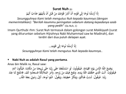 Surat Nuh #part1 - Bintal Islam DJA