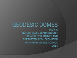Geodesic Domes - Miss S. Harvey