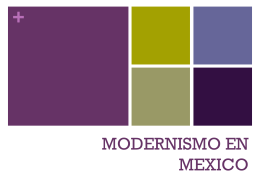 Modernismo en Mex