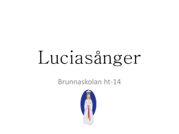 Luciasånger - WordPress.com
