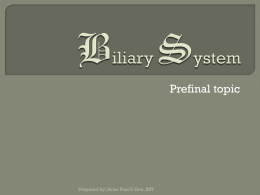 Biliary System