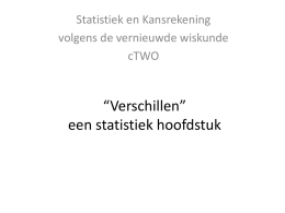 Statistiek - Peter Vaandrager
