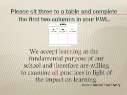 Learning Goal
