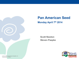 culturalcorner/CAST 2014 Pan American Seed