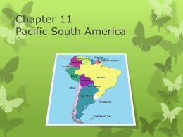 Chapter 11 Pacific South America