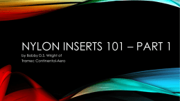 Nylon Inserts 101 – Part 1 - Continental-Aero