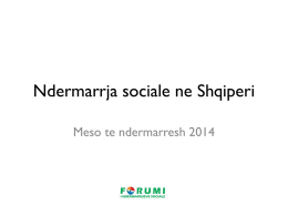 Prezentimi “Ndërmarrjet sociale në Shqipëri”