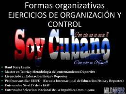 Formas organizativas - Federación Dominicana de Tenis