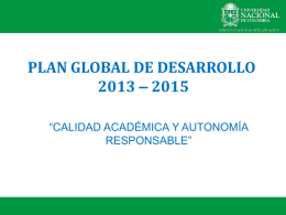 Diapositiva 1 - Estadísticas - Universidad Nacional de Colombia