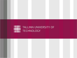 Tallinn University of Technology!