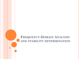 Frequency-Domain Analysis and stability determination