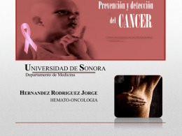 Prevencion y detección cáncer