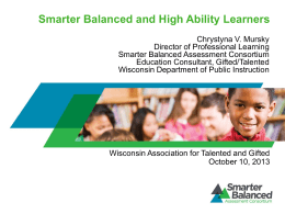 Smarter Balanced and High Ability Learners