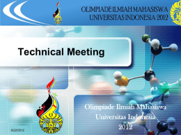 Technical meeting