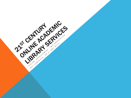 New Millennia Online Academic Library Services