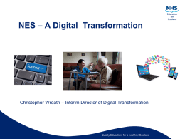NES - A Digital Transformation Presentation