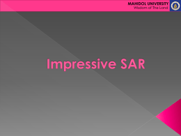 Impressive SAR - Mahidol University