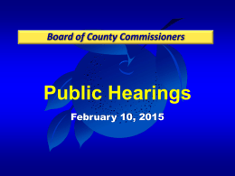 Public Hearing Orlando Health Central