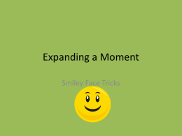 Expanding a Moment