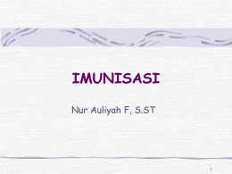 imunisasi - Nur Auliyah Firdaus, S.ST