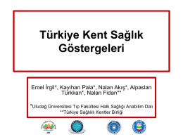 Doç. Dr. Emel İRGİL - Türkiye Sağlıklı Kentler Birliği
