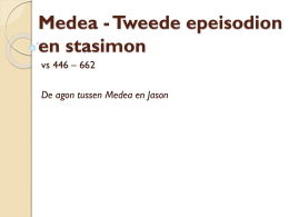 Pwt Medea 446-662 Tweede epeisodion en