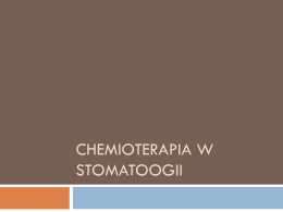 Chemioterapia w stomatoogii