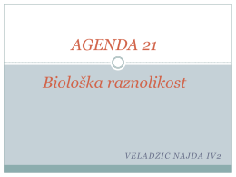 agenda 21 i biološka raznolikost