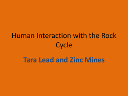 Human Interaction with the Rock Cycle