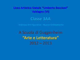 - a scuola di guggenheim
