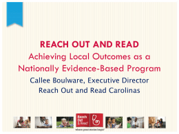 Reach Out and Read - Institute for Child Success