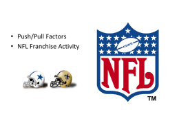 NFL Franchises Activity