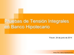 Stress Test - Banco Hipotecario SA