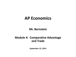 2. Determine the comparative advantage for each country