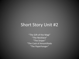 Short Story Unit #2