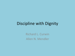 Discipline with Dignity - CI204-ElementaryEd
