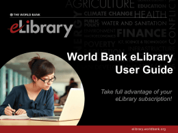 PowerPoint - World Bank eLibrary