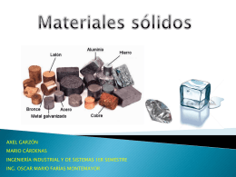 Materiales sólidos