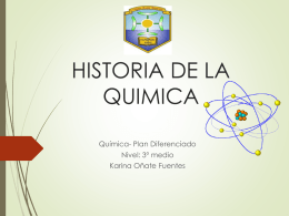 HISTORIA DE LA QUIMICA