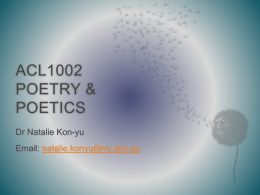 Poetry and Communication