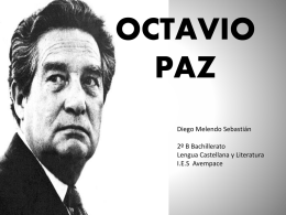 OCTAVIO PAZ -Diego Melendo