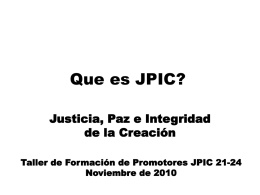 What is JPIC - jpicformation