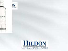 Hildon PowerPoint - Fine Beverage